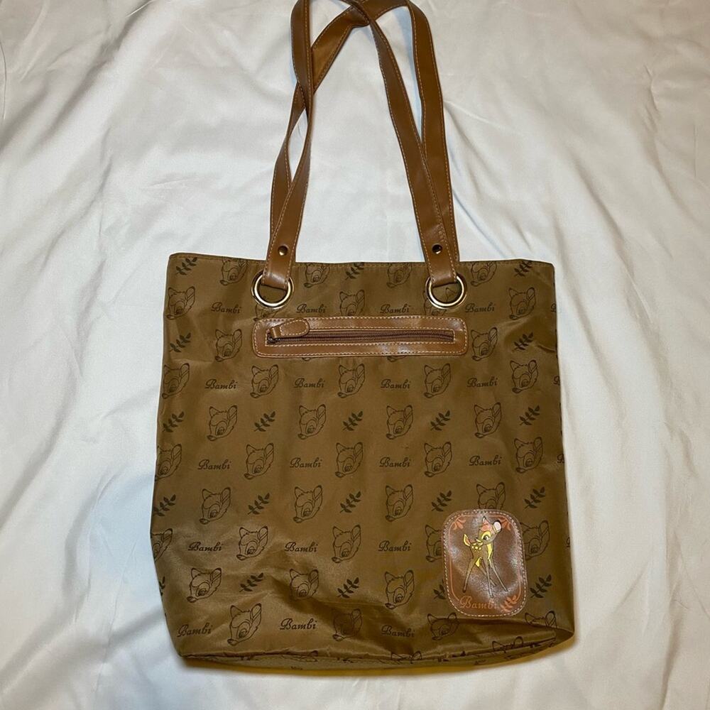 Brown Disney Bambi Tote Bag